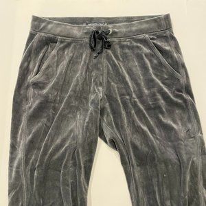 Abercrombie & Fitch Grey Velour Joggers size Medium
